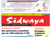Sidwaya du 07 dec. 2018