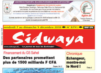 Sidwaya du 07 dec. 2018