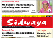 Une du 21 décembre 2018