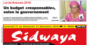 Une du 21 décembre 2018