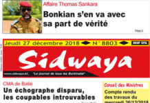 Sidwaya du 27 dec. 2018