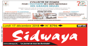 Une du 17 décembre 2018