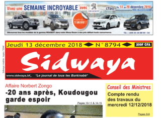 Sidwaya du 13 12 2018