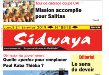 Sidwaya du 21 01 2019
