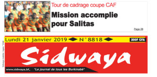 Sidwaya du 21 01 2019