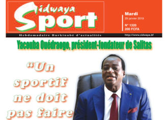 Une Sidwaya Sport du 29 janvier 2019