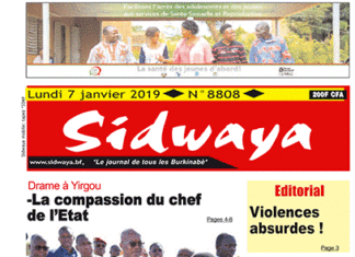 Une du 07 janvier 2019