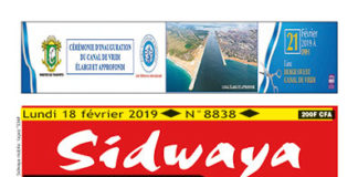 Une Sidwaya du 18 02 2019