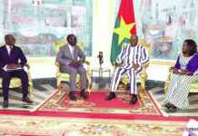 Orange Afrique et Moyen Orient: Le DG Alioune Ndiaye chez le président du Faso