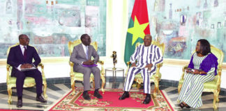 Orange Afrique et Moyen Orient: Le DG Alioune Ndiaye chez le président du Faso