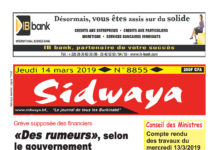 Une sidwaya du 14 03 2019