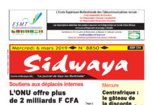 Une Sidwaya du 06 03 2019