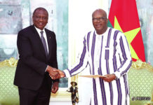Burkina/Côte d’Ivoire: le ministre Hamed Bakayoko au palais de Kosyam