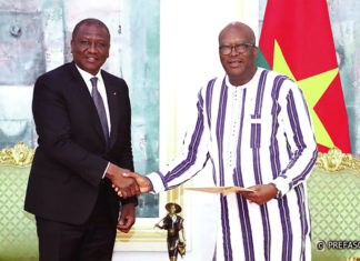 Burkina/Côte d’Ivoire: le ministre Hamed Bakayoko au palais de Kosyam