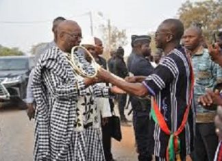 JNP: bain de foule du président du Faso à l’entrée de Gaoua