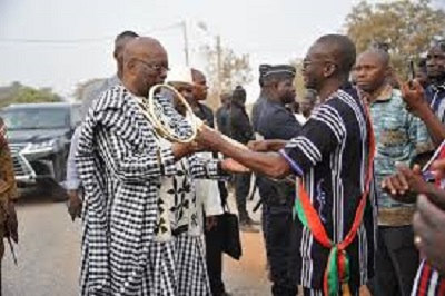 JNP: bain de foule du président du Faso à l&rsquo;entrée de Gaoua