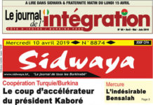 Une Sidwaya du 10 04 2019