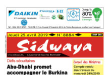 Une du 25 avril 2019