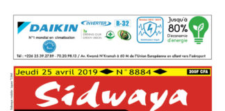 Une du 25 avril 2019