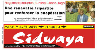 Une du 09 avril 2019