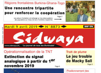 Une du 09 avril 2019