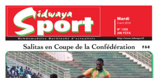 Une Sidwaya Sport du 02 avril 2019