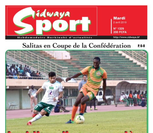Une Sidwaya Sport du 02 avril 2019