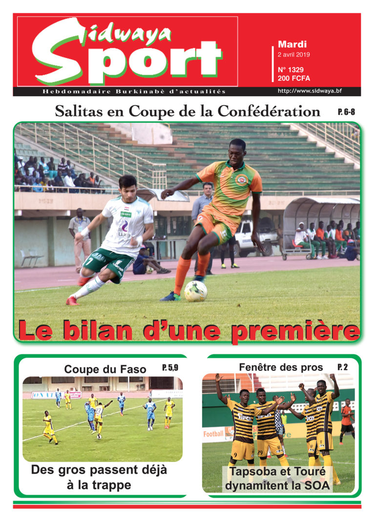 Une Sidwaya Sport du 02 avril 2019