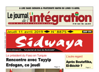 Une Sidwaya du 04 2019
