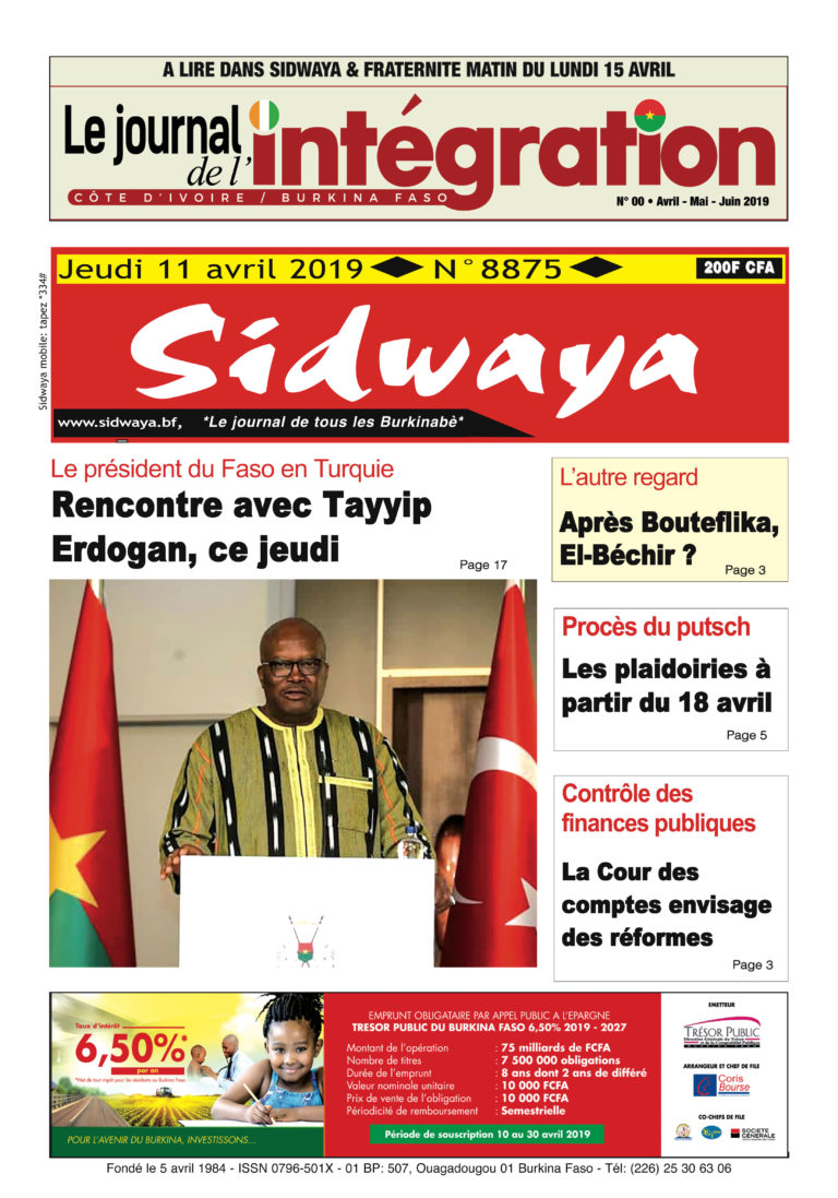 Une Sidwaya du 04 2019