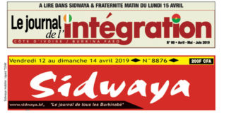 Une du 12 avril 2019