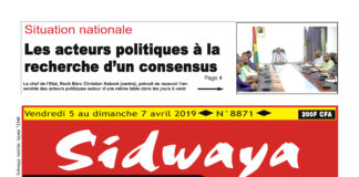 Une Sidwaya du 05 04 2019