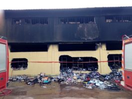 Ouagadougou : Fire of store of the bookstore DIACFA