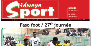Une Sidwaya Sport du 30 avril 2019