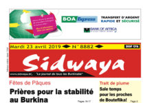 Une Sidwaya du 23 04 2019