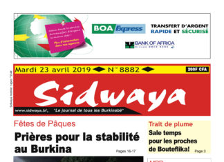 Une Sidwaya du 23 04 2019