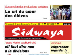 Sidwaya du 3 mai 2019