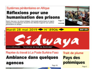 Une Sidwaya du 28 05 2019