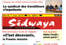 Une Sidwaya du 07 mai 2019