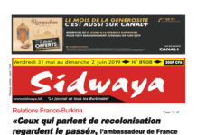 Une Sidwaya du 31 05 2019