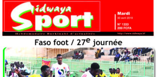 Sidwaya Sport du 30 avril 2019