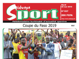Une Sidwaya Sport du 28 05 2019