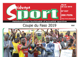 Une Sidwaya Sport du 28 05 2019