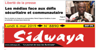 Une Sidwaya du 06 05 2019