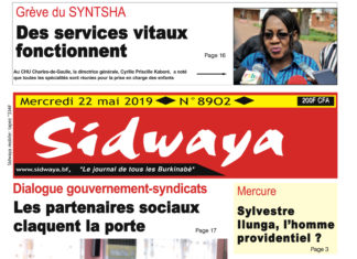 Une Sidwaya du 22 05 2019