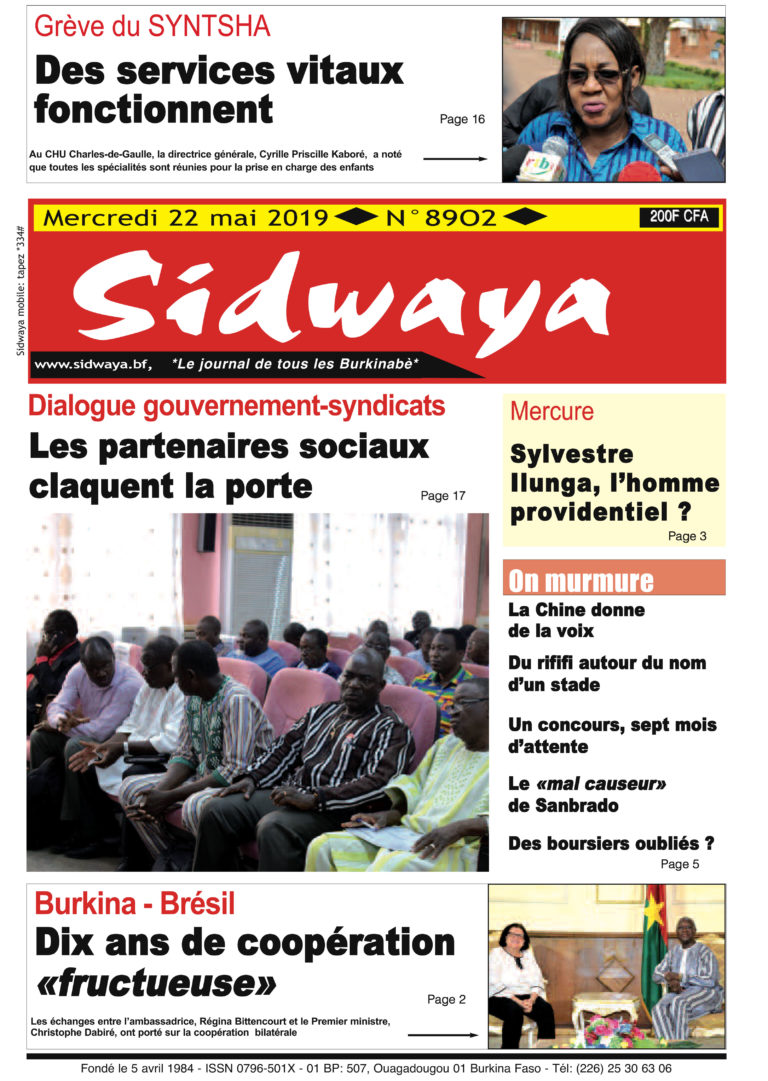 Une Sidwaya du 22 05 2019