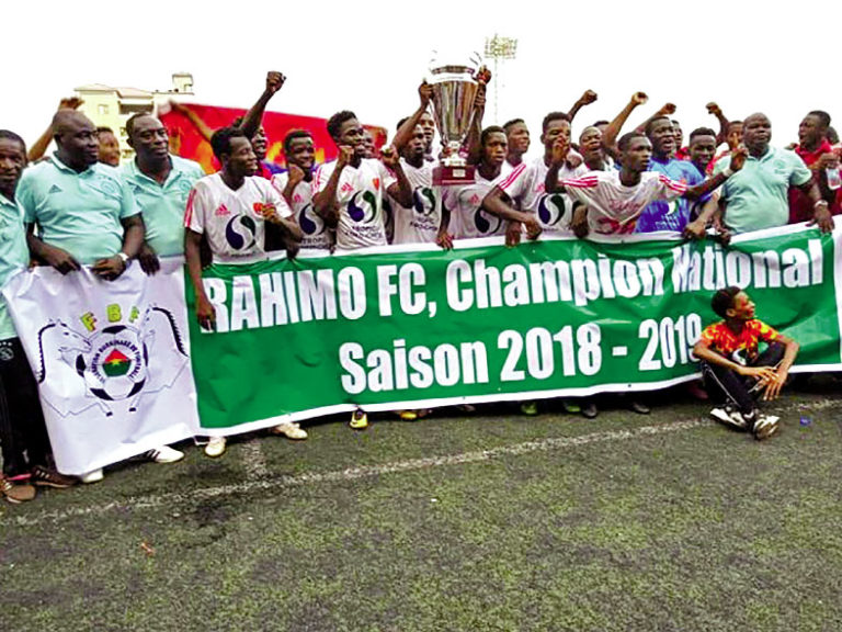 Championnat national de football 2018-2019 : Rahimo FC sur le toit du Faso