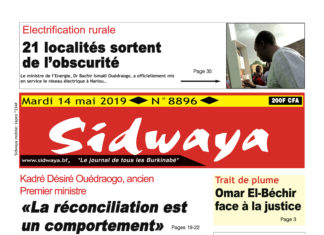 Une Sidwaya du 14 05 2019
