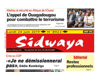 Une Sidwaya du 24 06 2019
