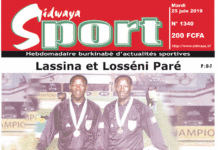 Une Sidwaya Sport du 25 06 2019